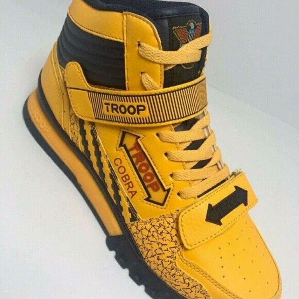 Men's Troop Cobra Mustard Yellow | Navy High-Top Sneakers NWT
